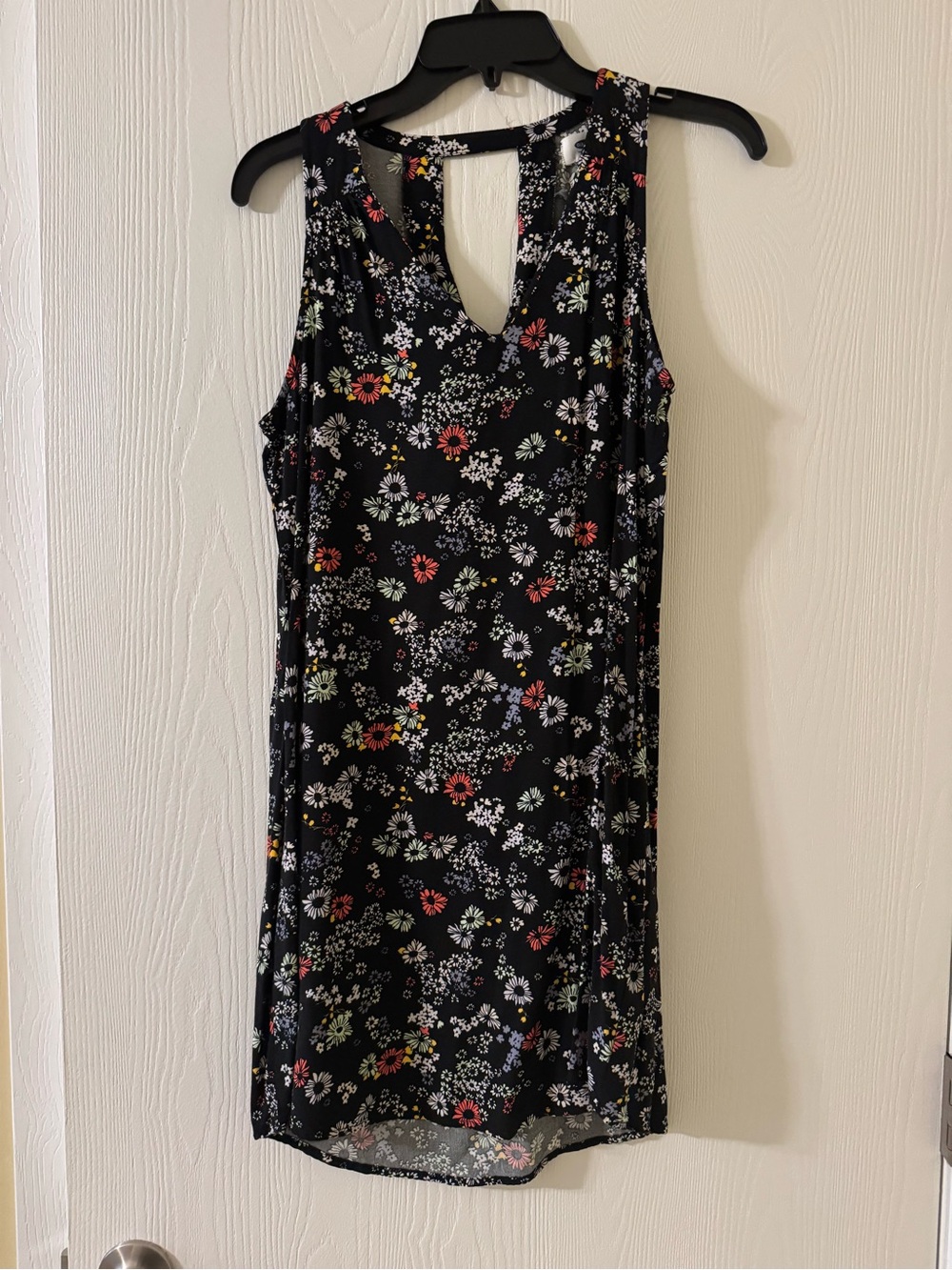 Black floral dress